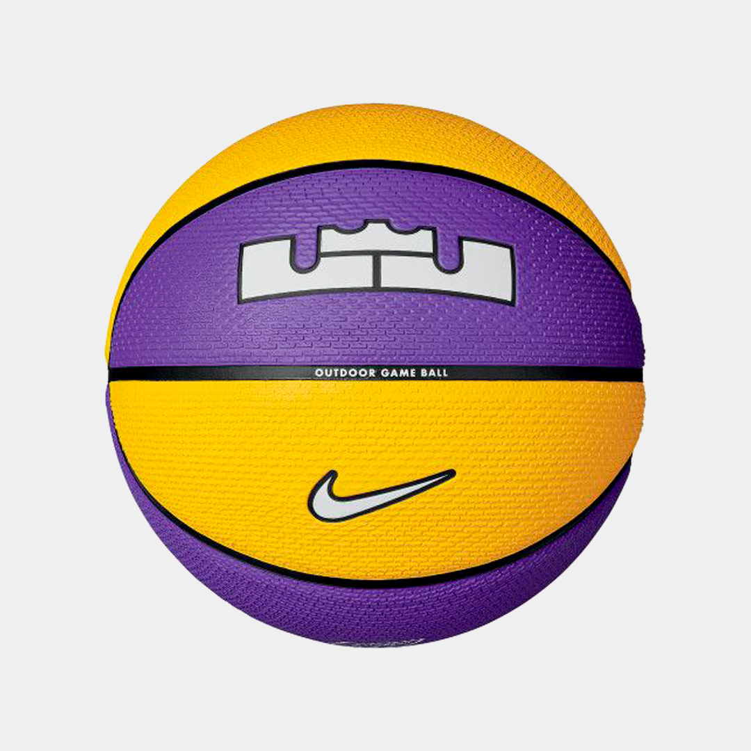 Мяч баскетбольный NIKE PLAYGROUND 2.0 8P L JAMES DEFLATED COURT PURPLE/AMARILLO/BLACK/WHITE 07